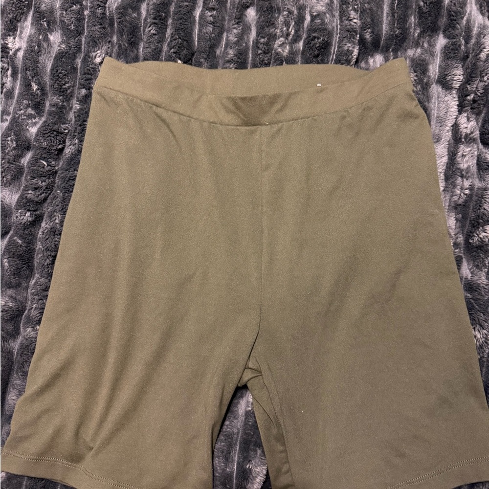 Olive Green Women's Shorts